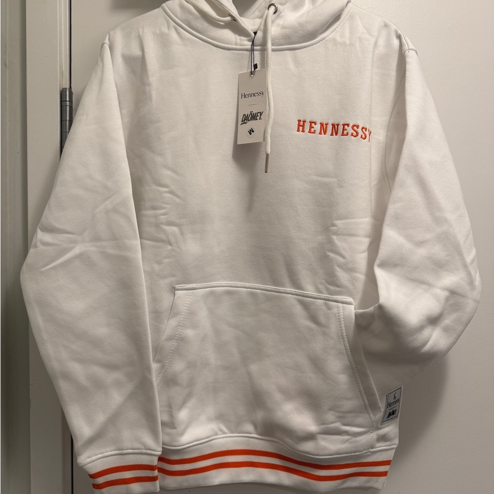 Hennessy X Daömey LeBron collab “Game Never Stops” hoodie